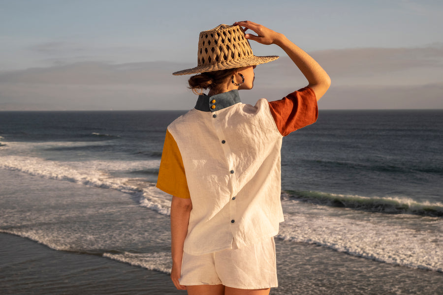 Isa Guadalupe Pilar Top at the beach