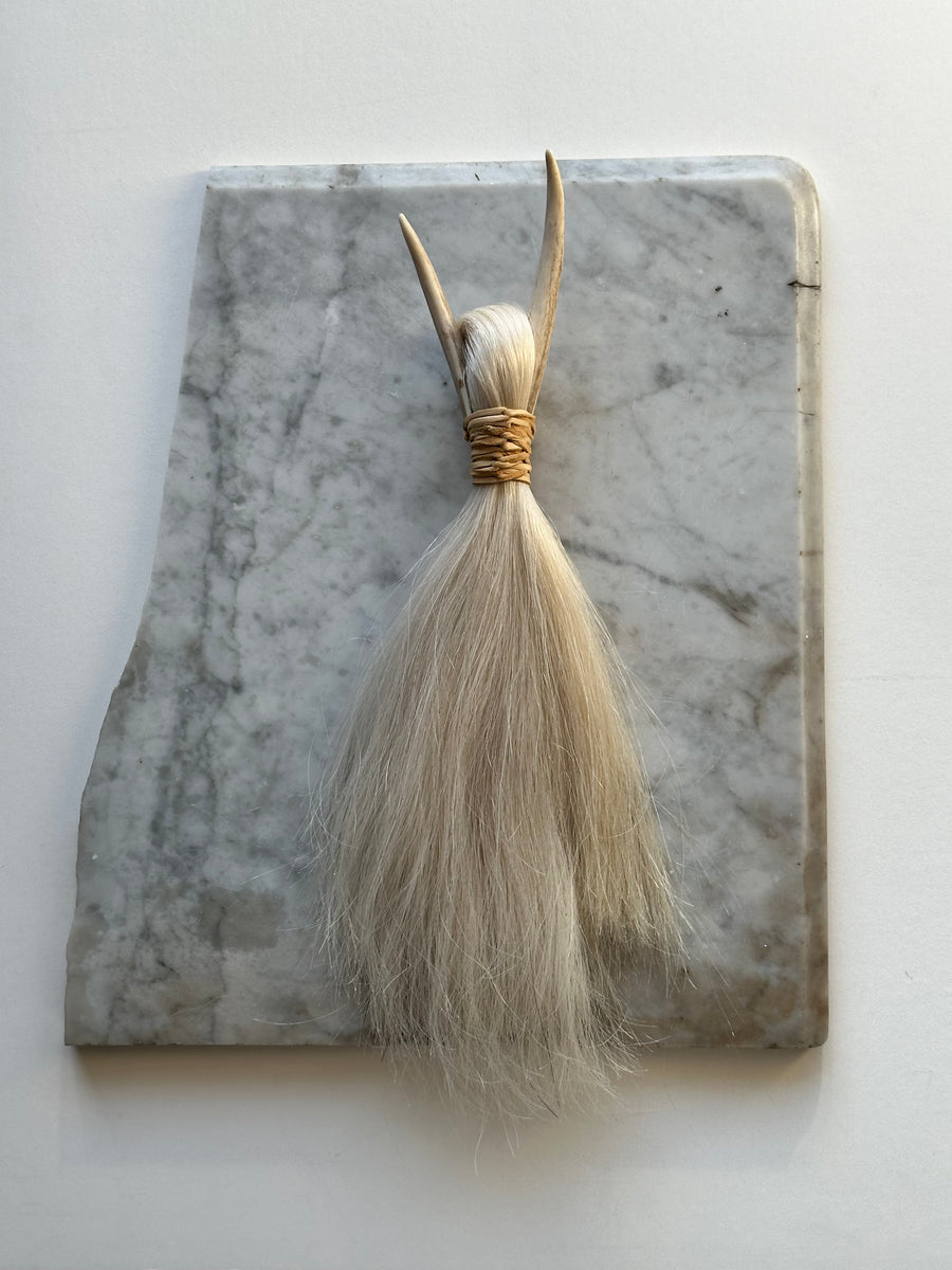 Jacki Holland White horsehair broom