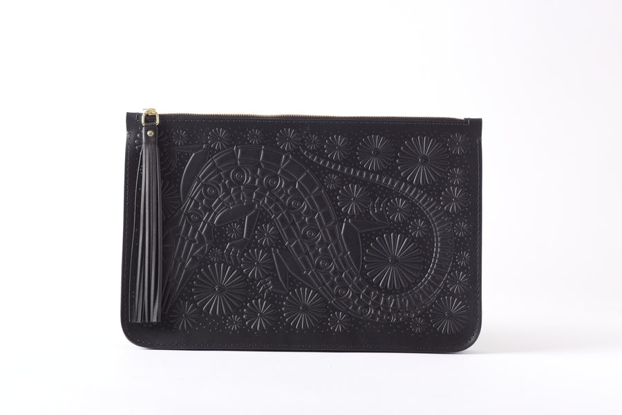 Animal Handmade Troublewood Clutch  black