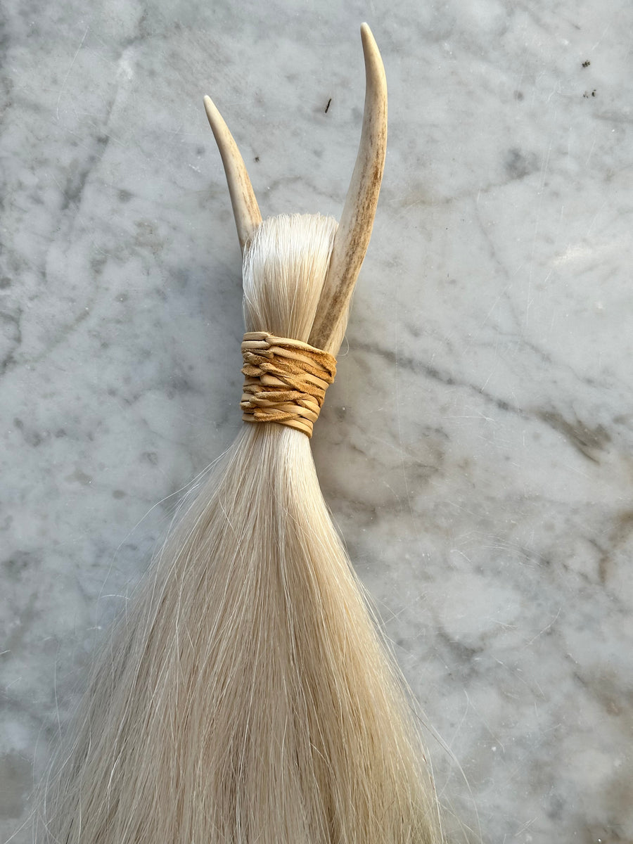 Jacki Holland White horsehair broom