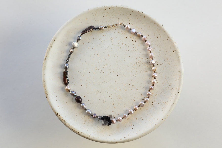 Jacki Holland Mixed Pearl Necklace